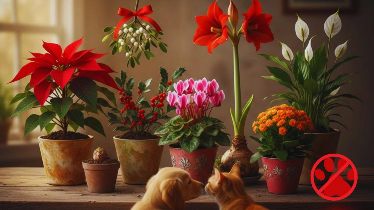 7 Holiday Plants That Look Beautiful but Can Be Extremely Toxic to Your Pets