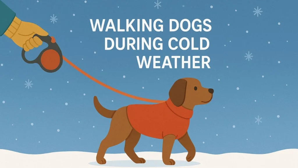 Walking dogs during cold weather