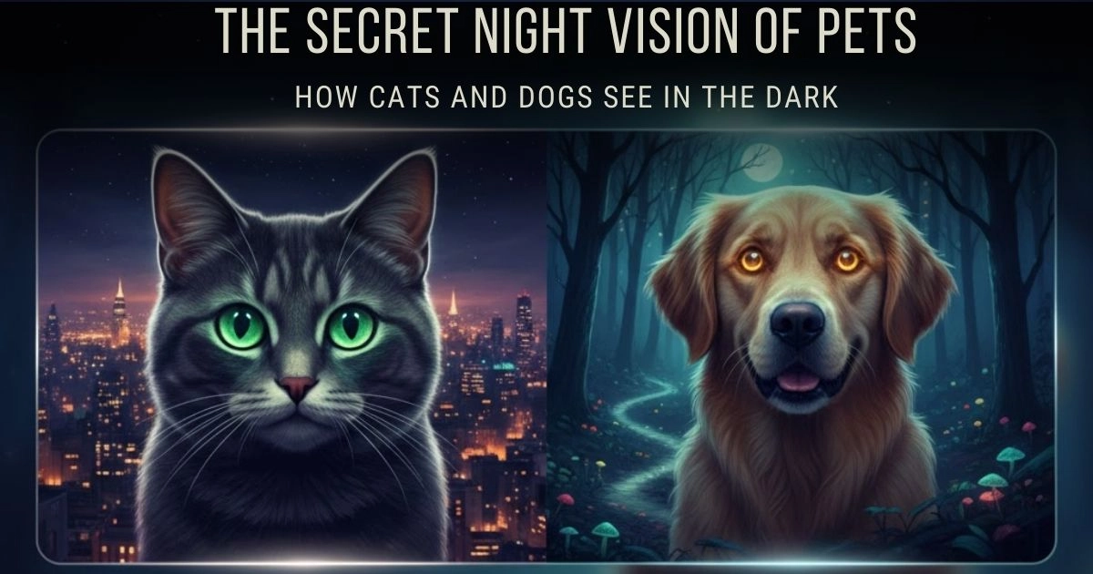 The Secret Night Vision of Pets How Cats and Dogs See in the Dark
